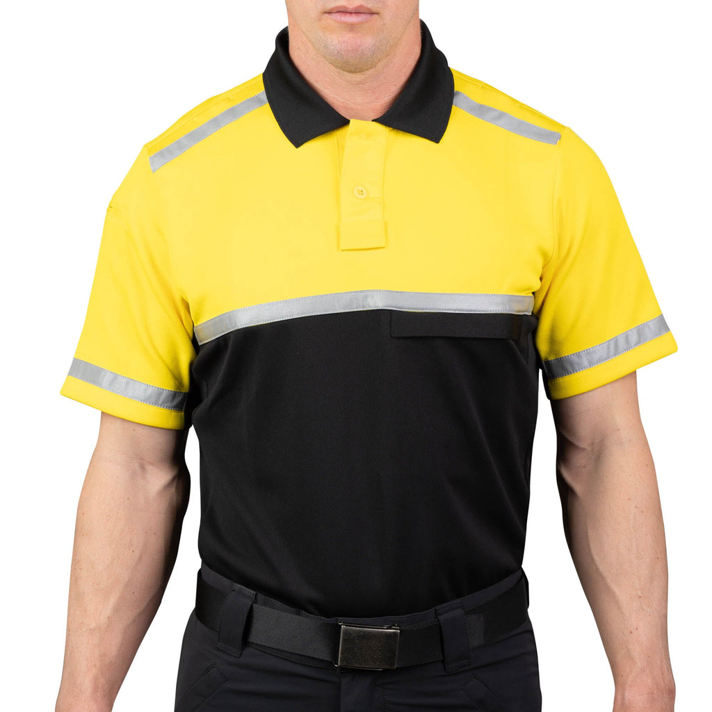 Cycling Patrol Polo Shirt Yellow/Black