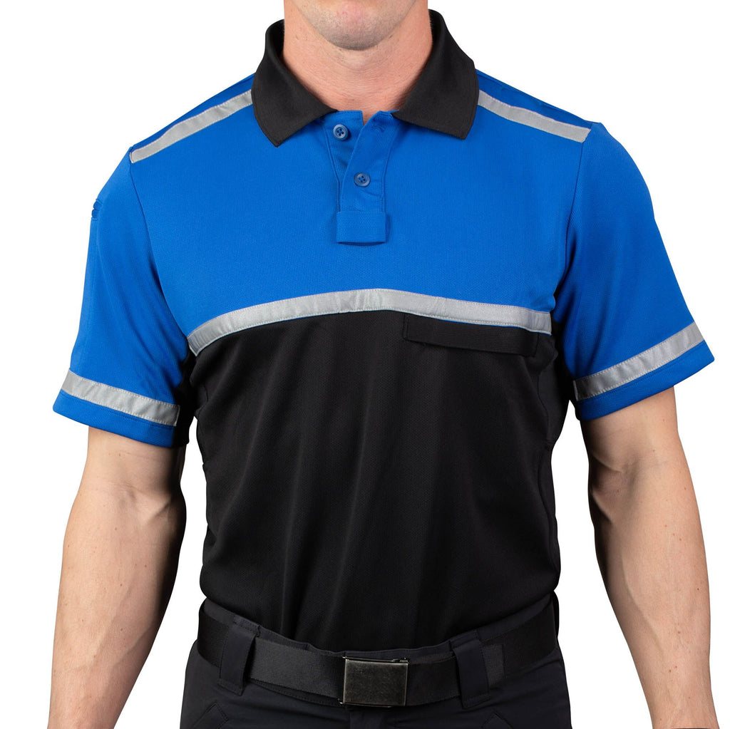 Cycling Patrol Polo Shirt Royal/Black – bellwetheruniform